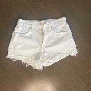 AGOLDE white Parker Vintage Cutoff shorts - Sz 25